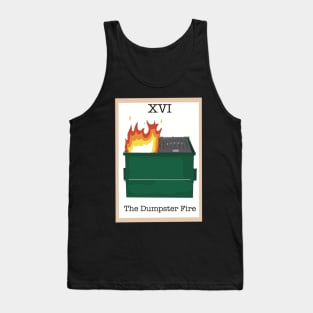 The Dumpster Fire Tarot Card Tank Top